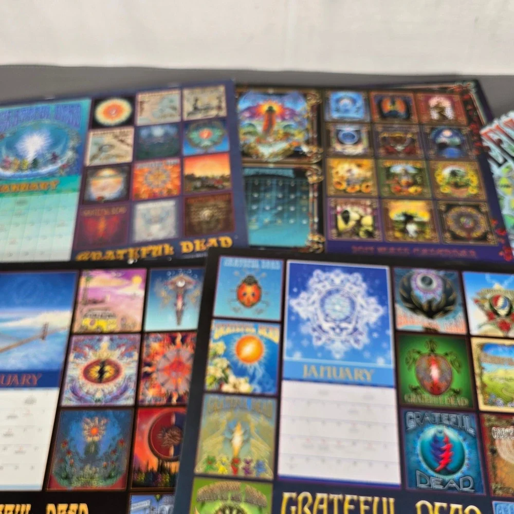 13 Grateful Dead Wall Calendars Mike DuBois Art 2009-2025 Psychedelic Rock Music